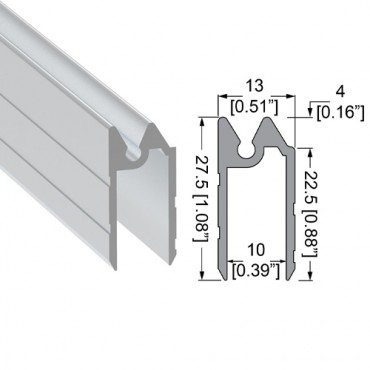 Aluminium Hybrid Extrusion for 10mm Panels